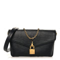 Epi Padlock On Strap Black
