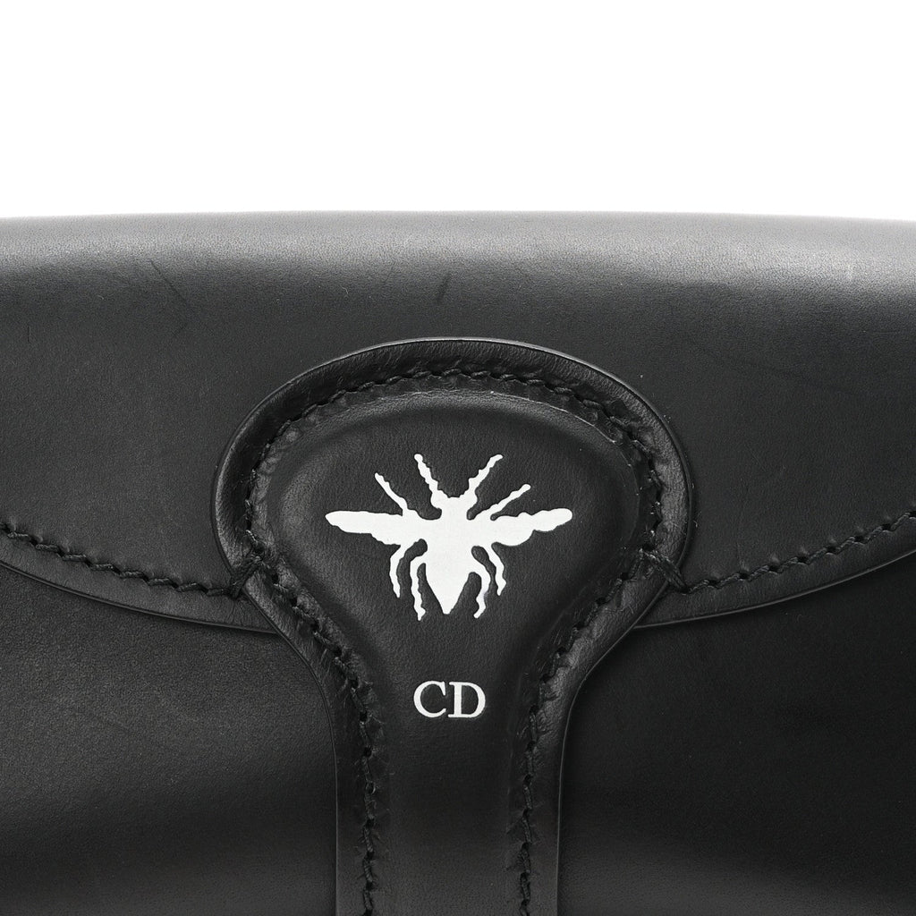 Grained Calfskin D-Bee Shoulder Bag Black