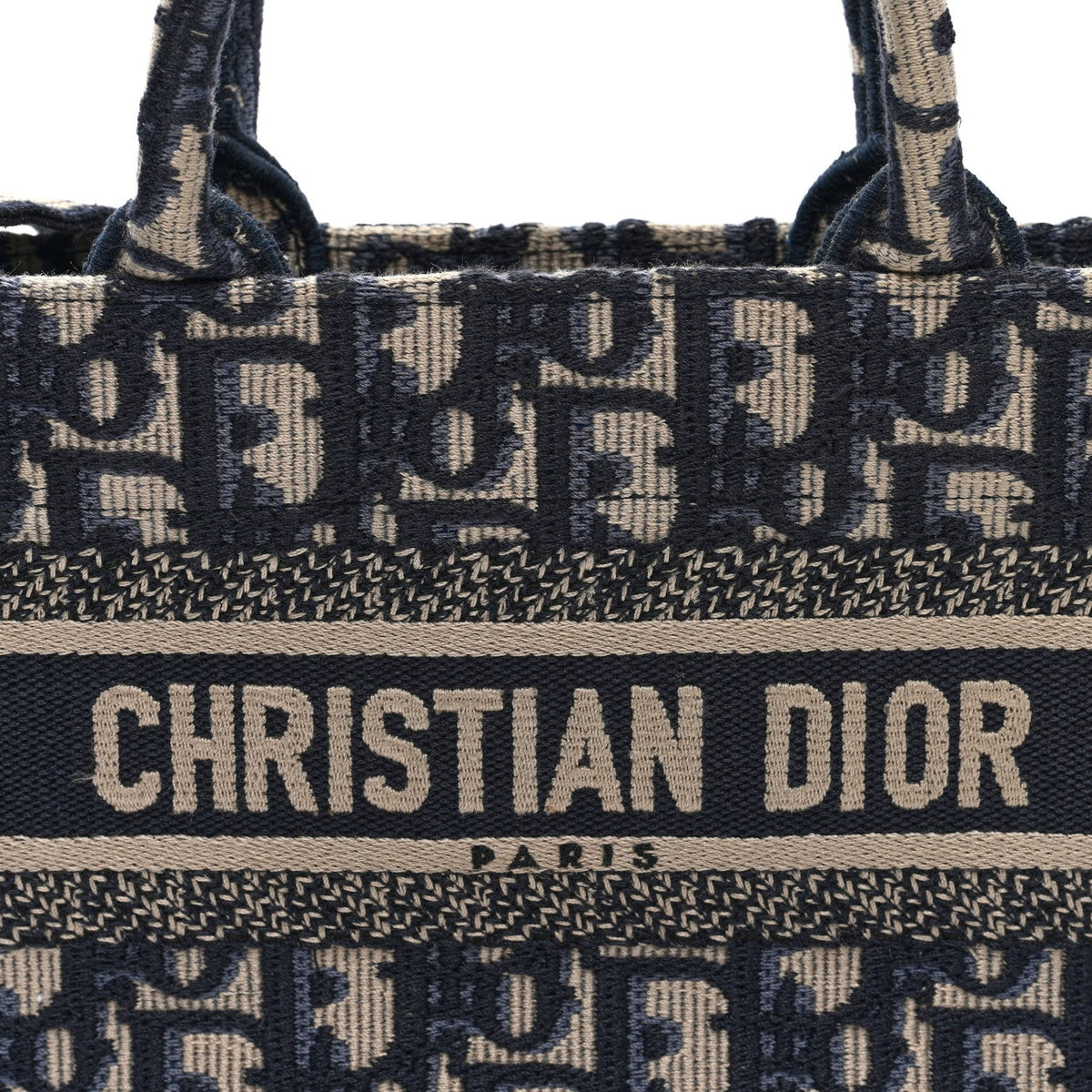 Oblique Mini Book Tote With Strap Blue Multicolor