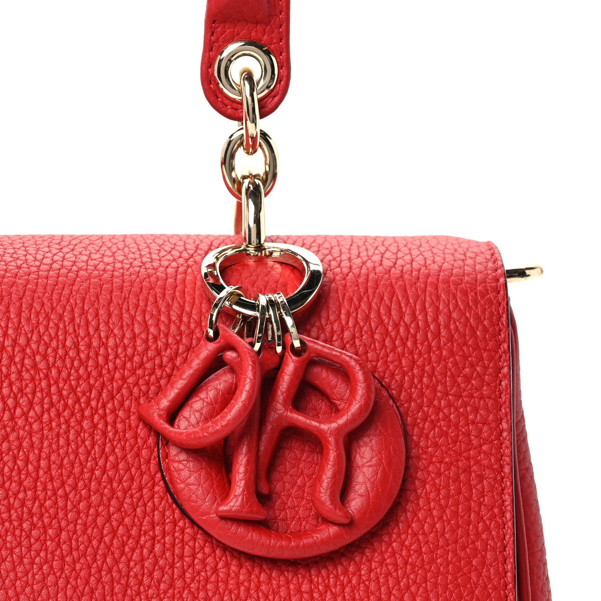 Bullcalf Medium Be Dior Flap Red Pink