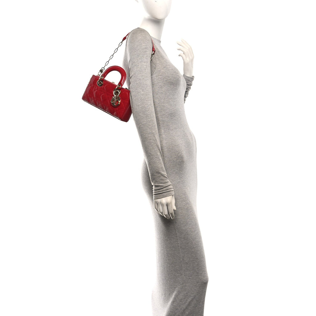 Patent Cannage Small Lady D-Joy Red