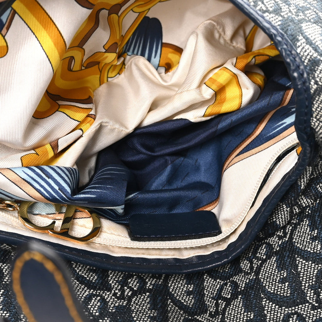 Monogram Saddle Bag Blue