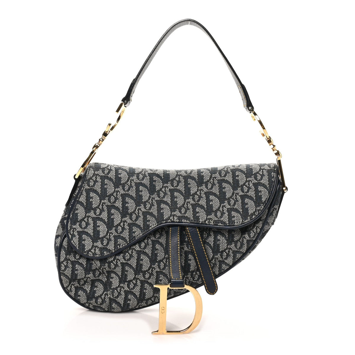 Monogram Saddle Bag Blue