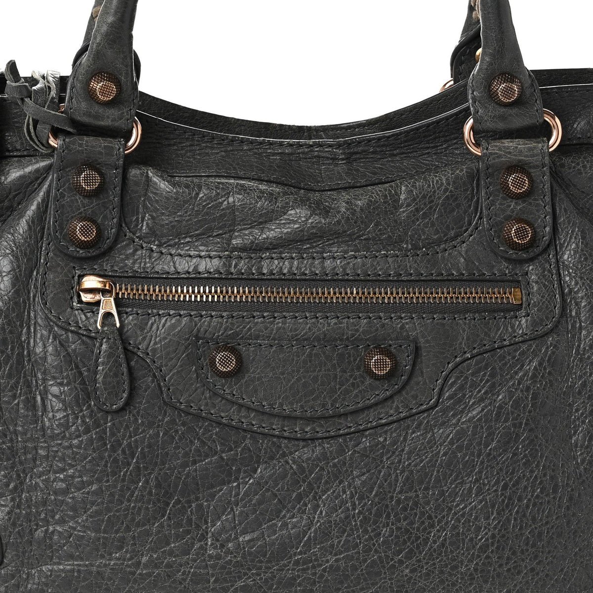 Agneau Giant 12 Rose Gold Hardware City Gris Tarmac