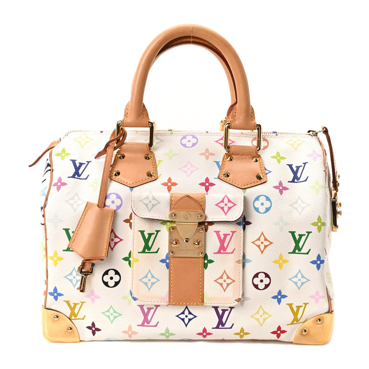 Monogram Multicolor Speedy 30 White
