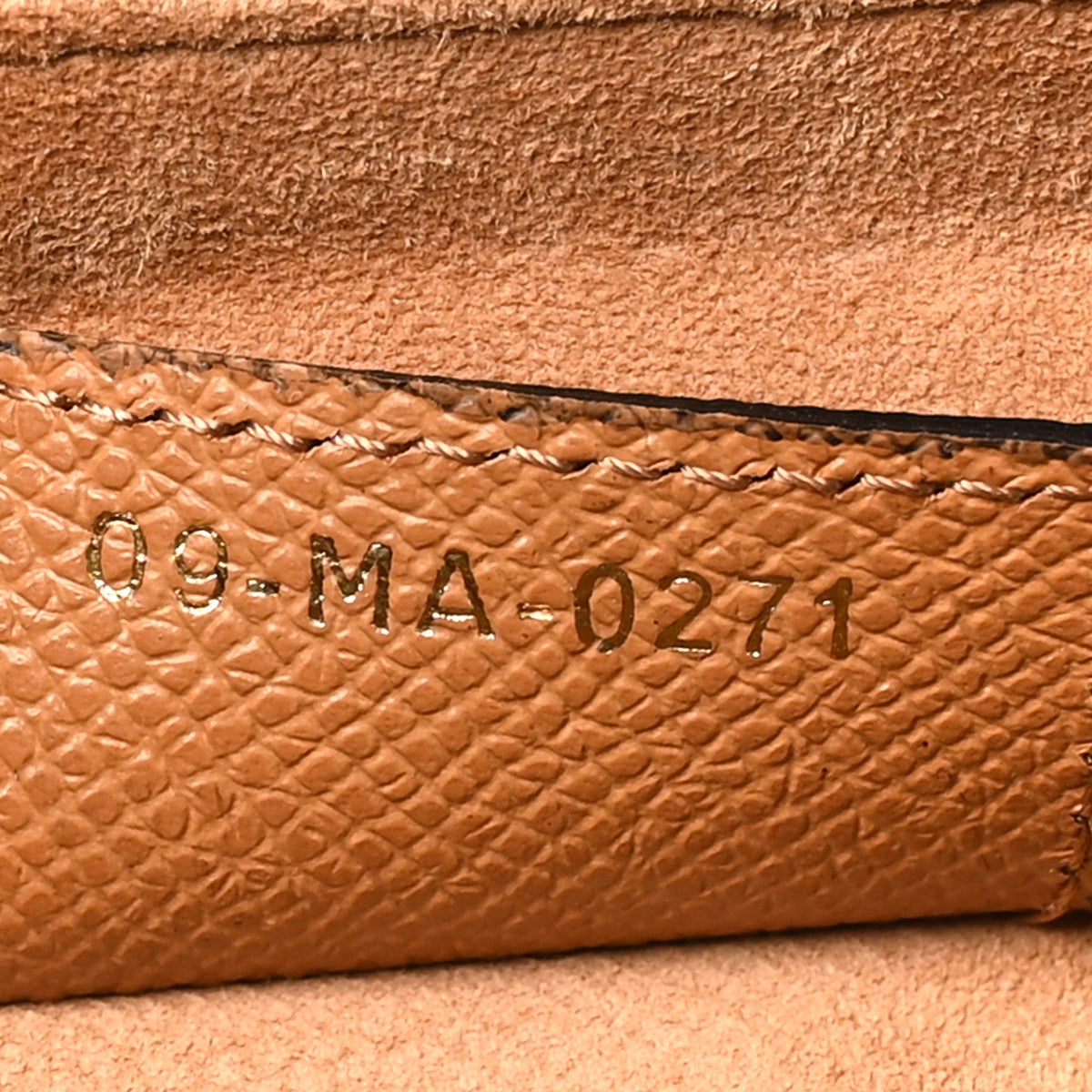 Grained Calfskin Saddle Bag Camello