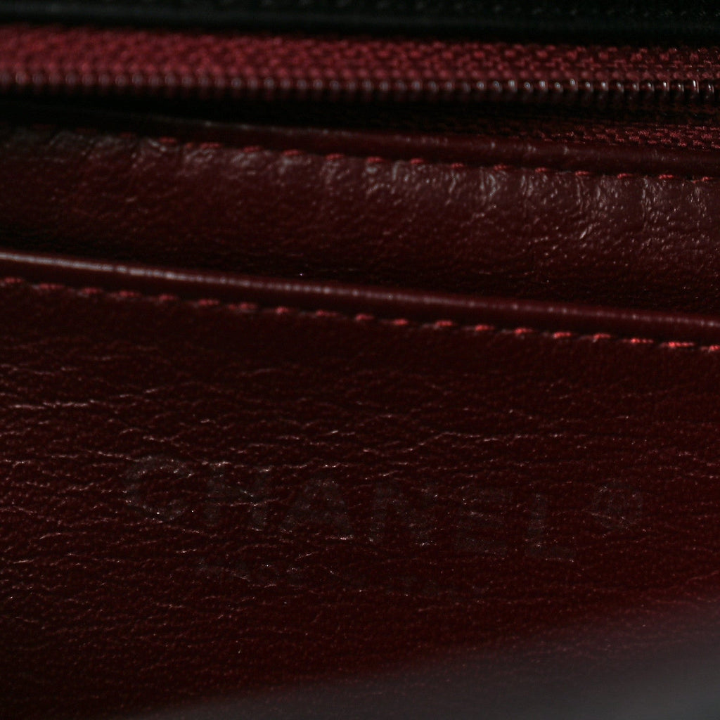 Lambskin Quilted Jumbo Single Flap Black