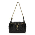 Caviar Quilted Mini Chanel 25 Handbag Black