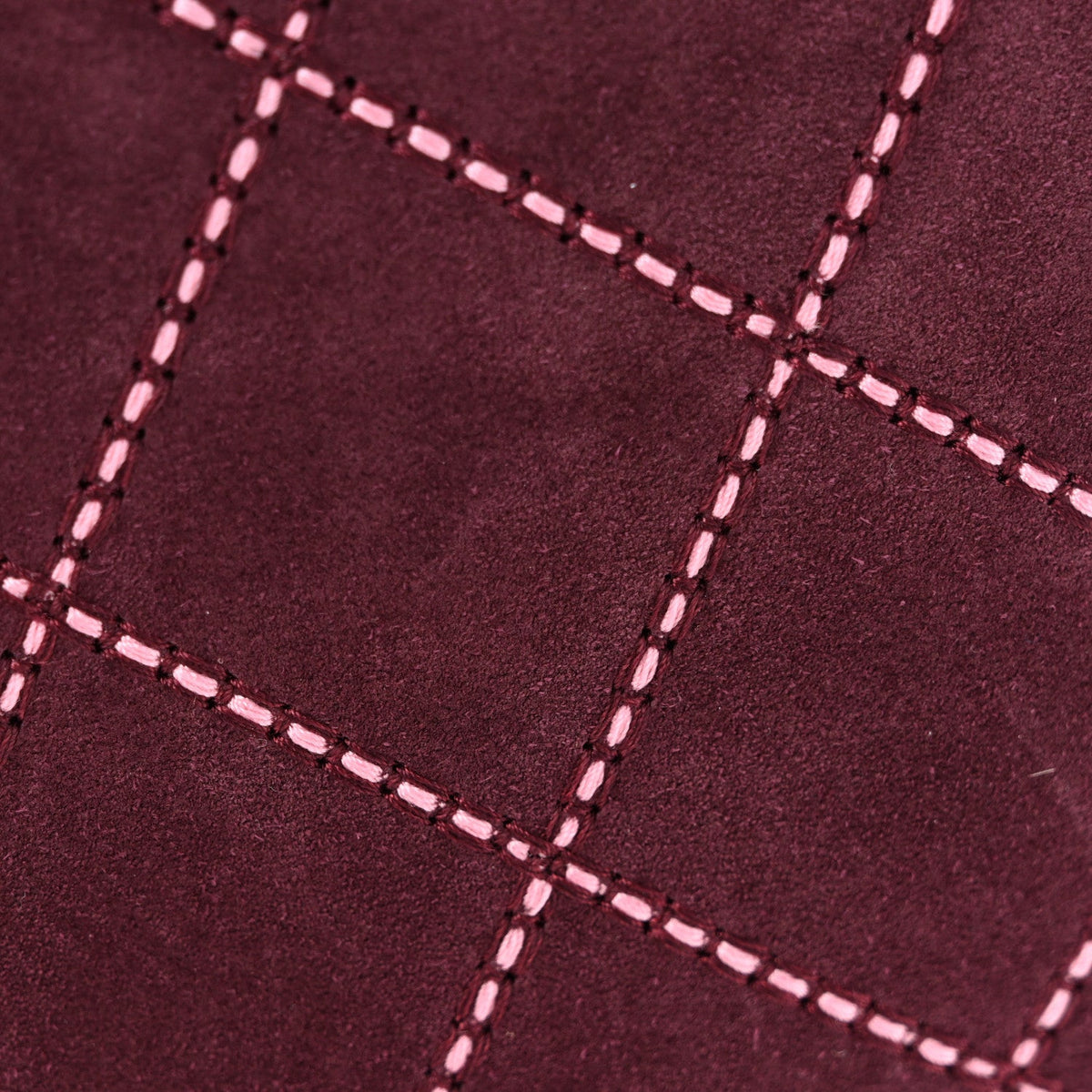 Suede Calfskin Maxi Flap Burgundy