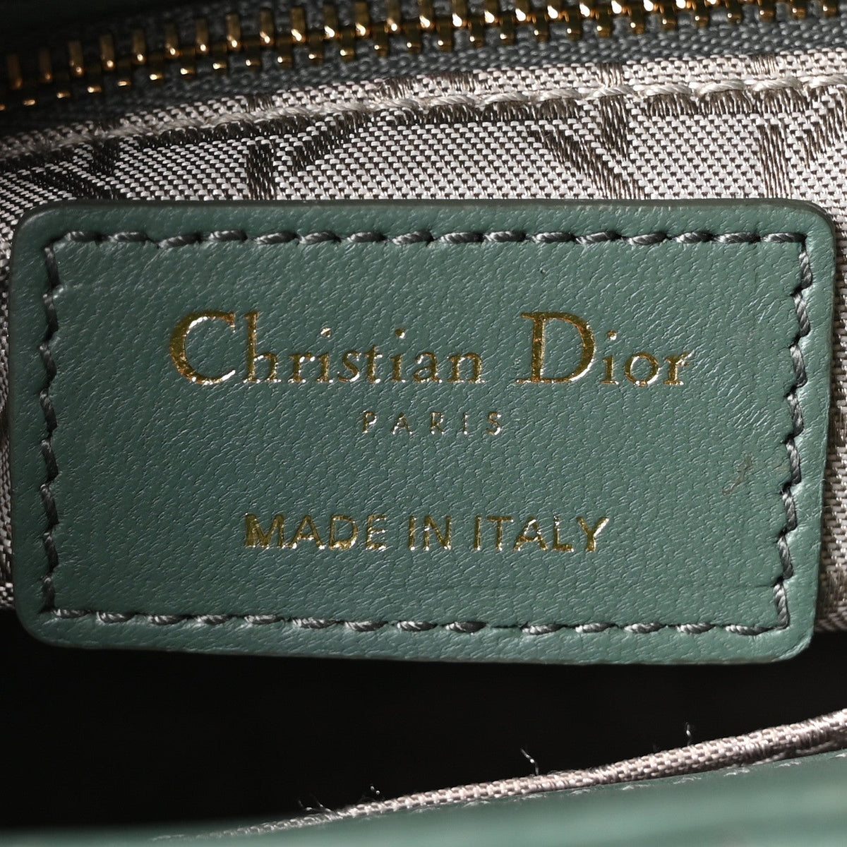 Lambskin Cannage Small Lady Dior Army Green