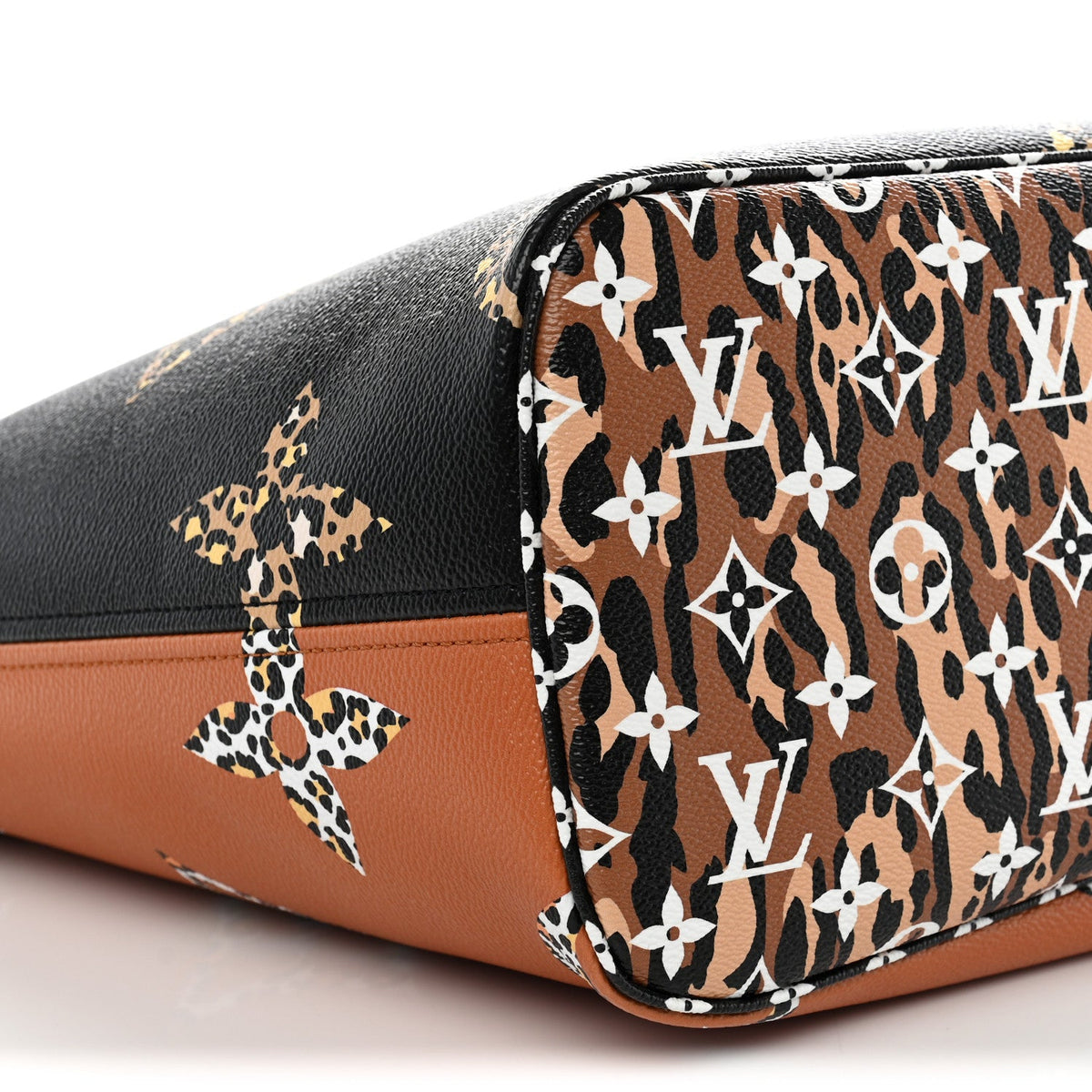 Monogram Giant Jungle Neverfull MM Black