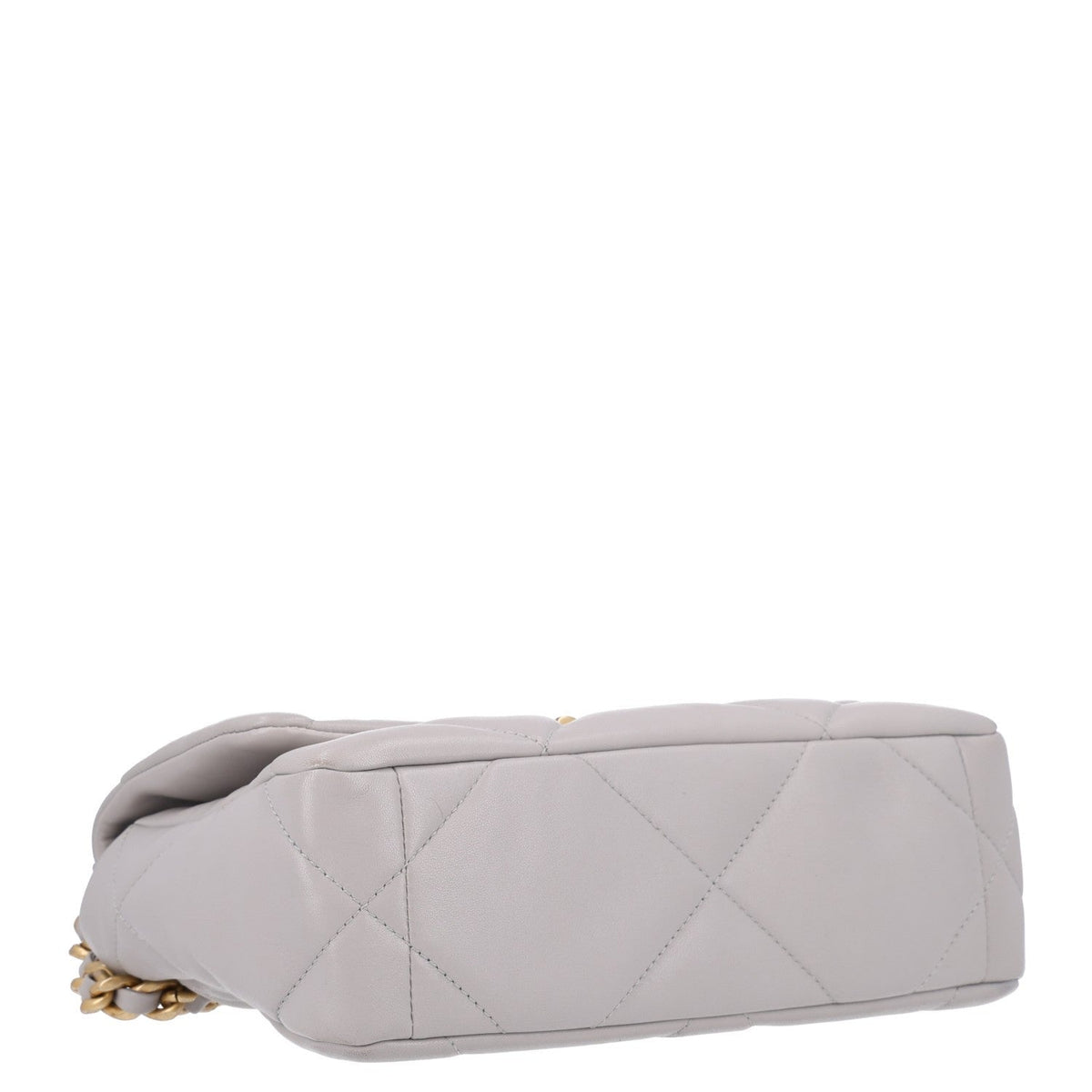 Lambskin Quilted Medium Chanel 19 Flap Grey