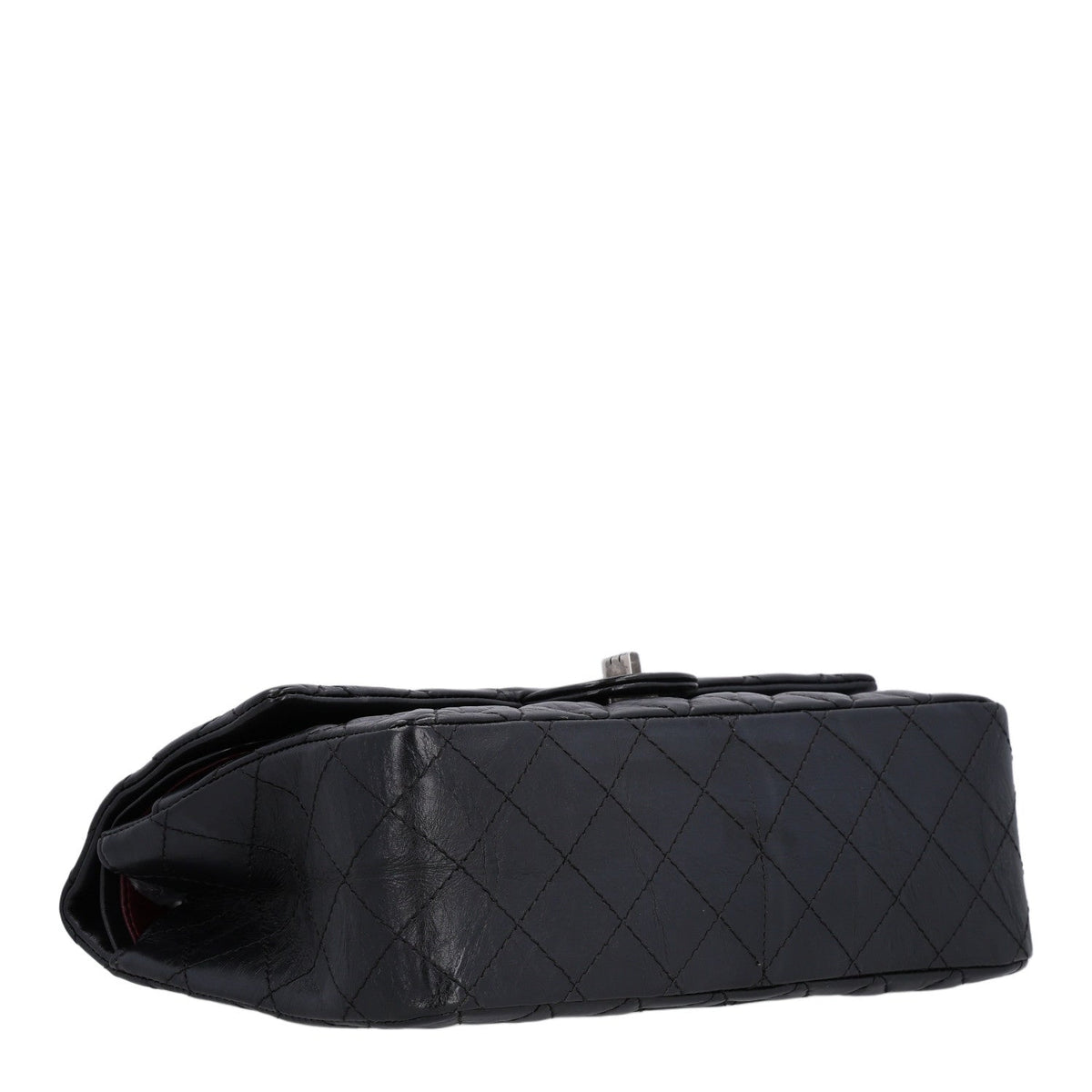 Aged Calfskin Quilted 2.55 Reissue 226 Flap Black