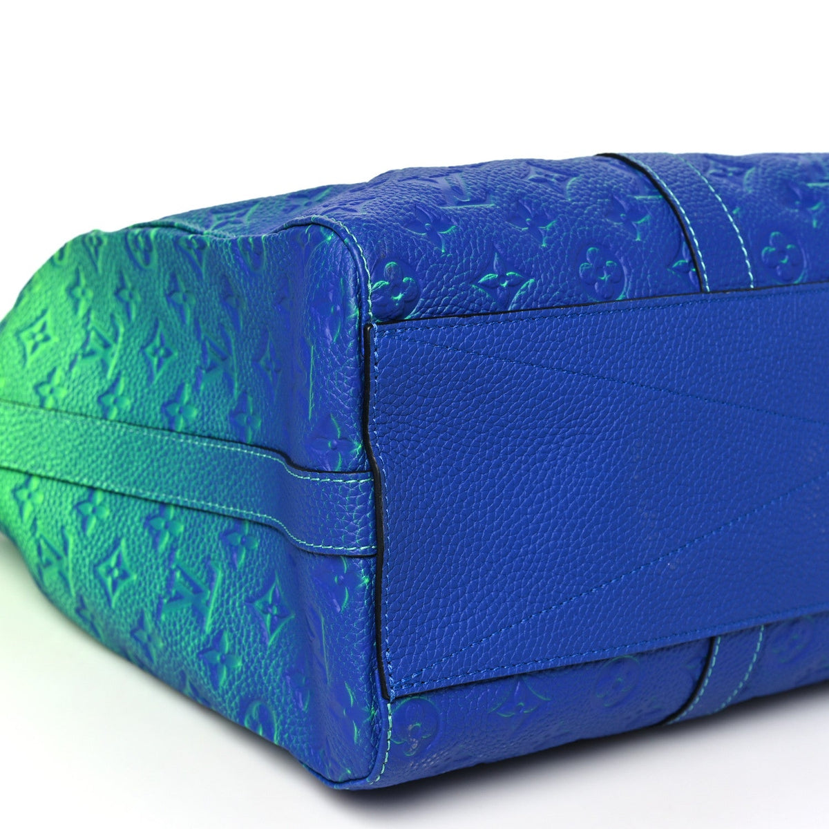 Taurillon Illusion Keepall Tote Bleu Vert