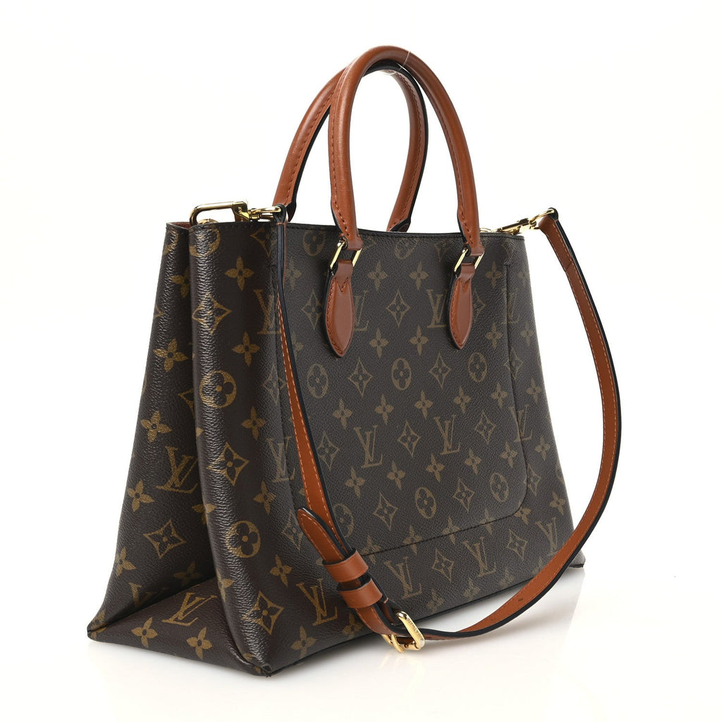 Monogram Flower Tote Caramel