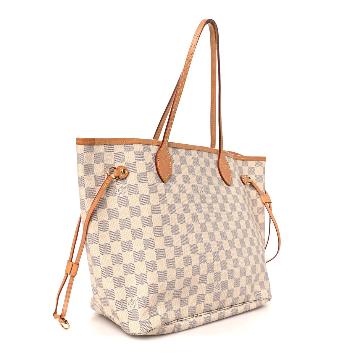 Damier Azur Neo Neverfull MM Rose Ballerine