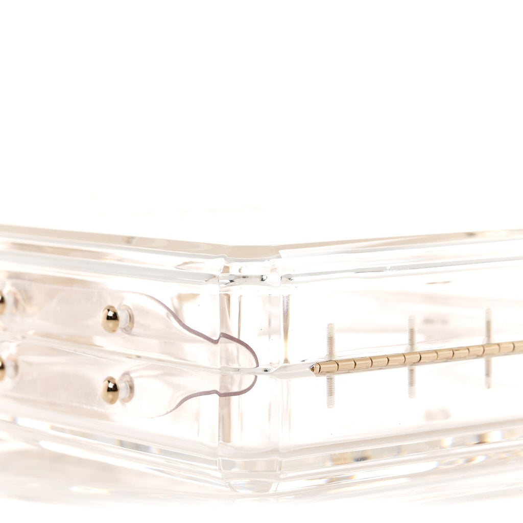 Transluscent Plexiglass Perfume Bottle Clutch