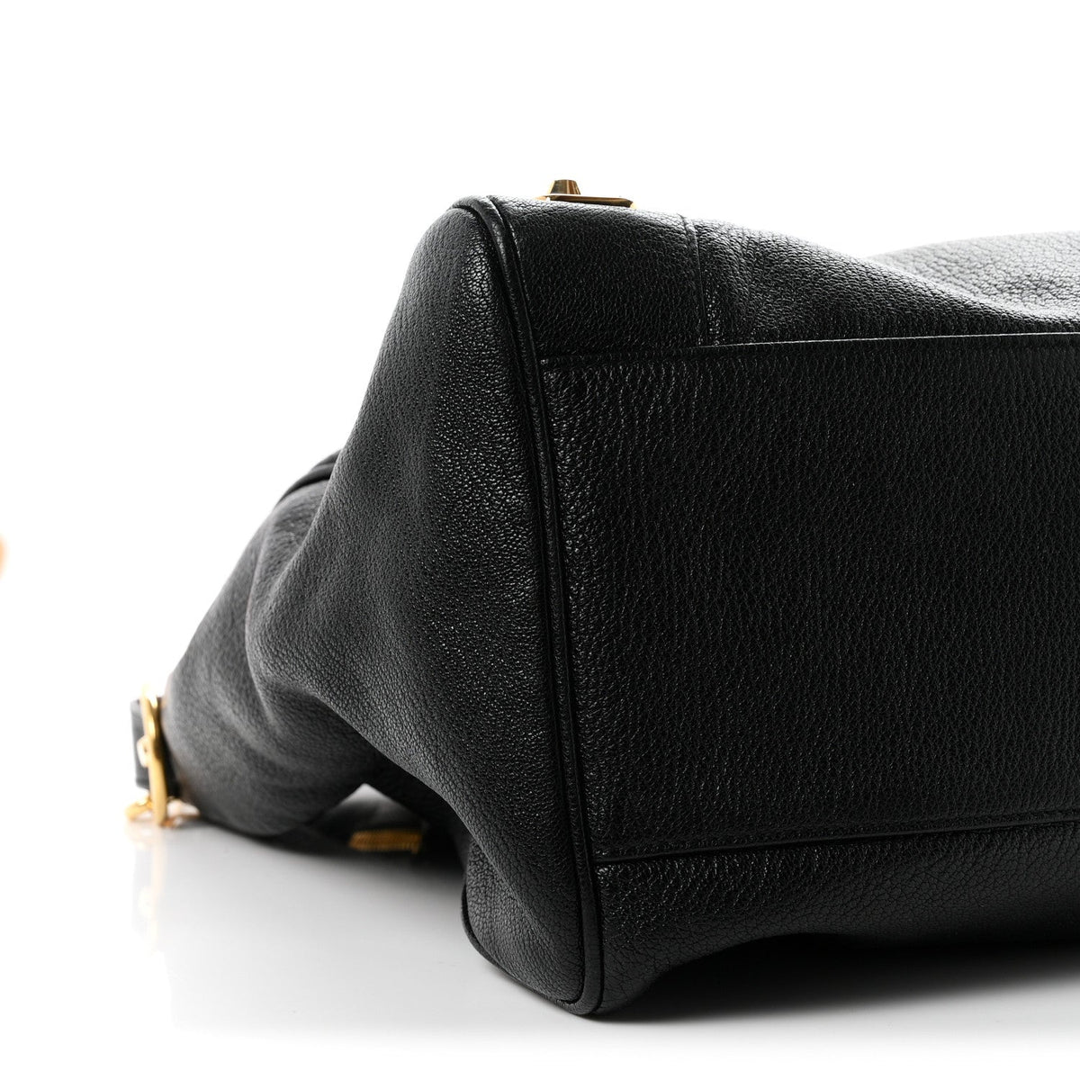 Chevre Gold Metallic Edge Hardware Velo Black