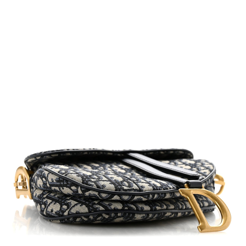 Oblique Saddle Bag Blue
