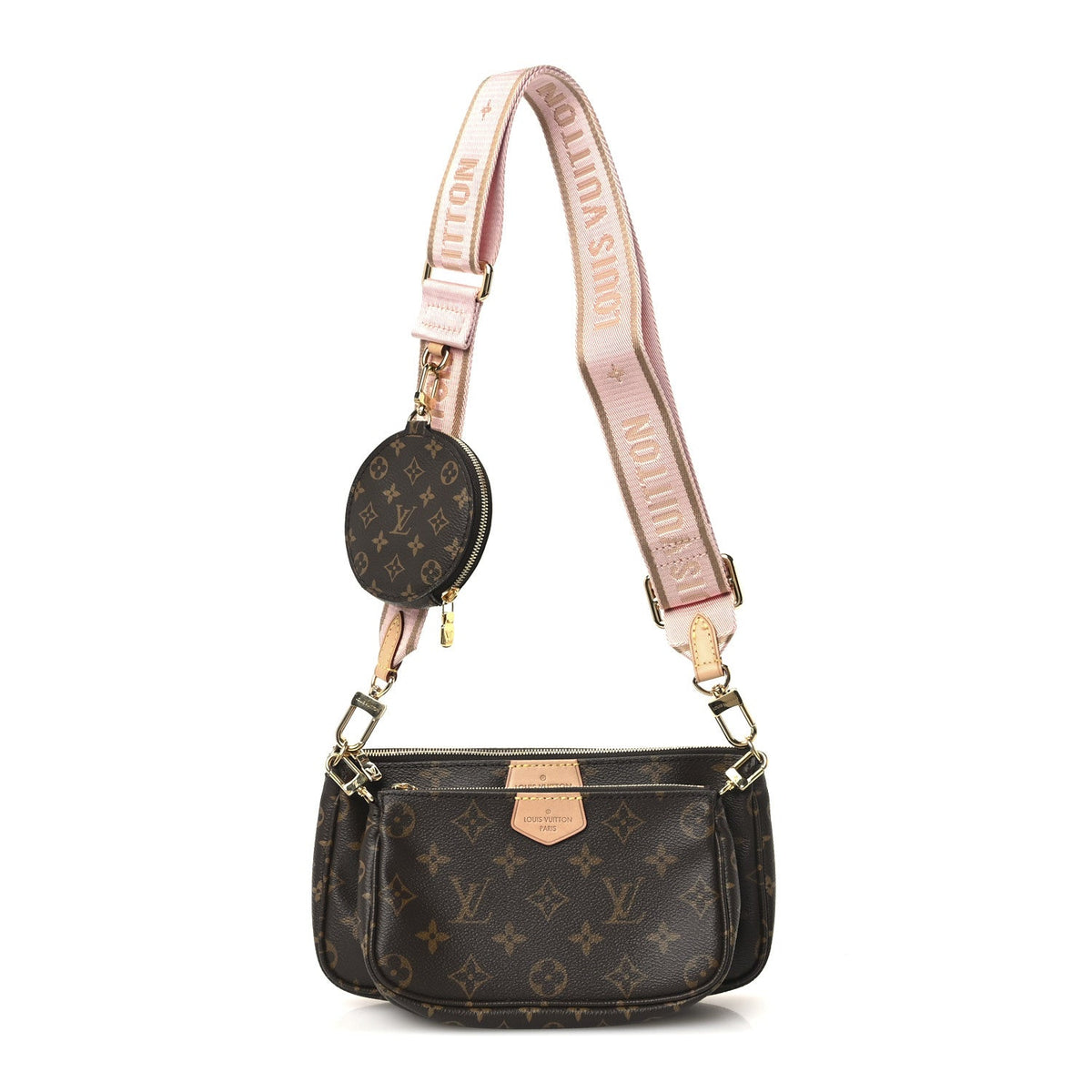 Monogram Multi Pochette Accessories Rose Clair