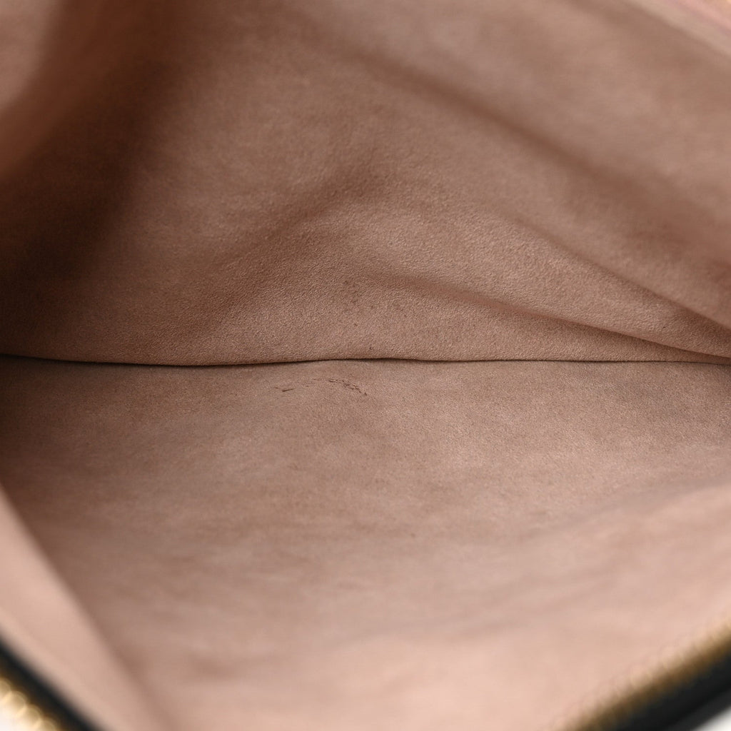 Lambskin Embossed Monogram Coussin PM Black