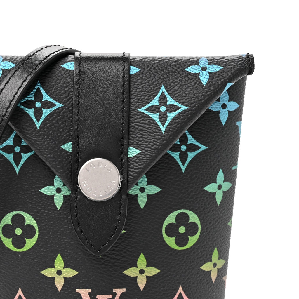 Monogram Envelope Pouch Gradient Black