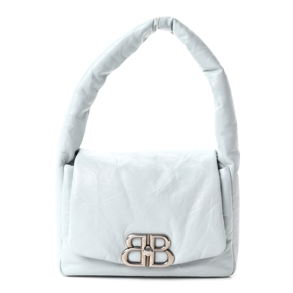 Thin Calfskin Small Monaco Sling Shoulder Bag  Light Blue