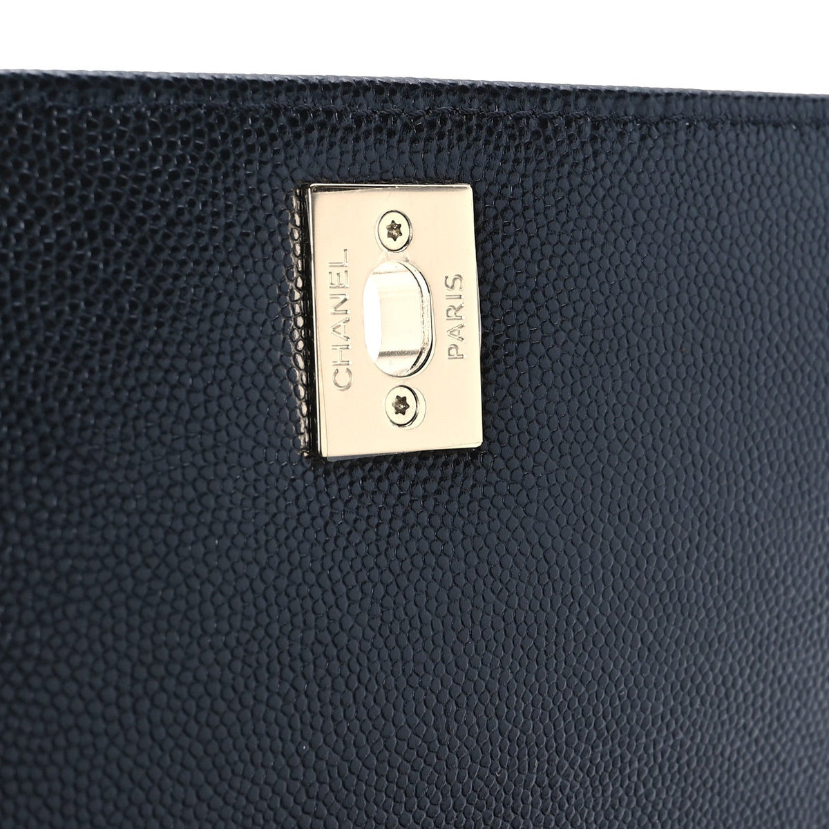 Caviar Quilted Mini Coco Handle Flap Black