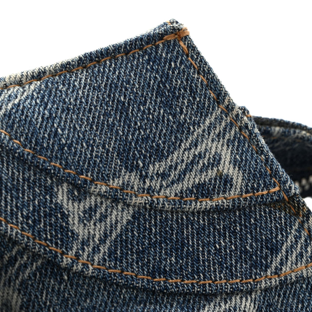 Denim BB Monogram Neo Cagole City Handbag Blue