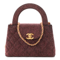 Denim Quilted Nano Kelly Shopper Orange Black