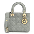 Lambskin Cannage Small My ABCDior Lady Dior Grey