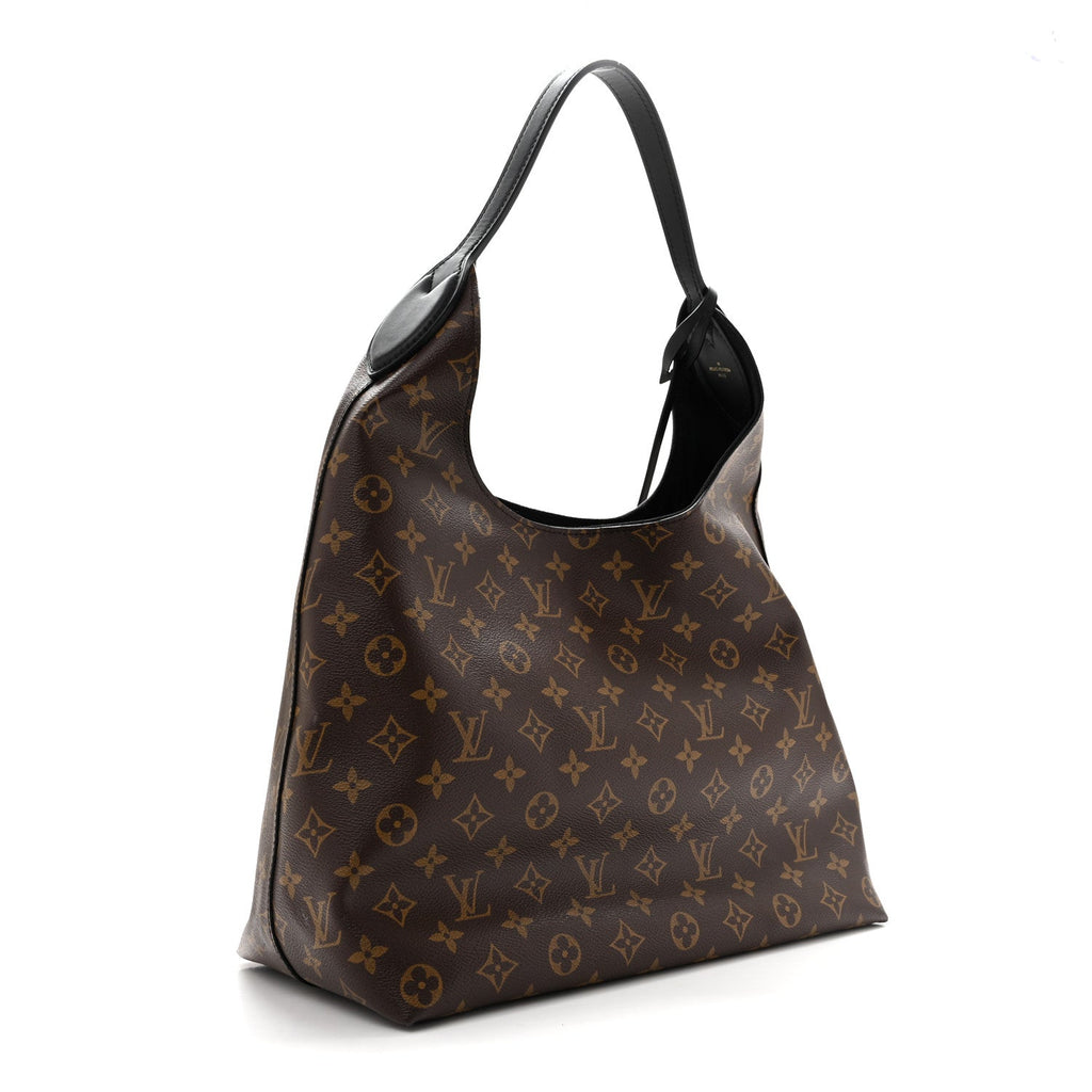 Monogram Flower Hobo Black