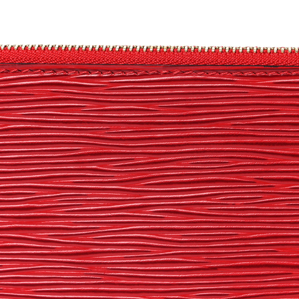 Epi Pochette Accessories 24 Castillan Red