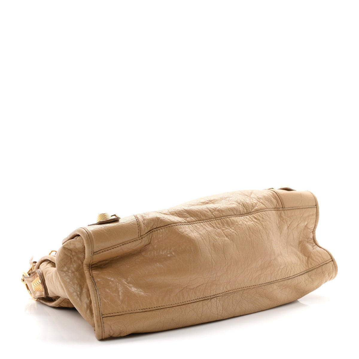 Agneau Giant 21 Gold Hardware City Beige Nougatine