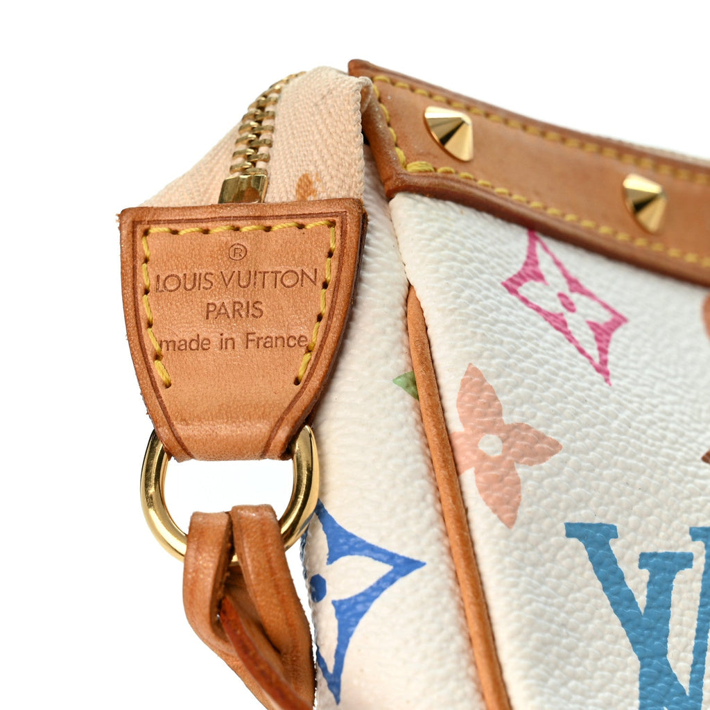 Monogram Multicolor Pochette Accessories White