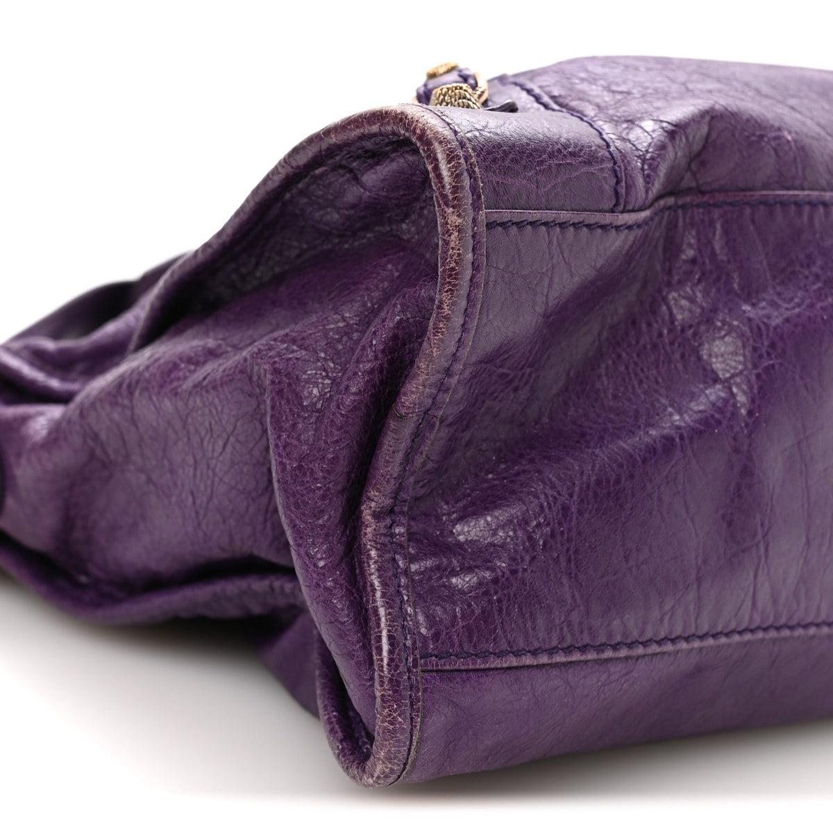 Agneau Giant 12 Rose Gold Hardware City Dark Violet