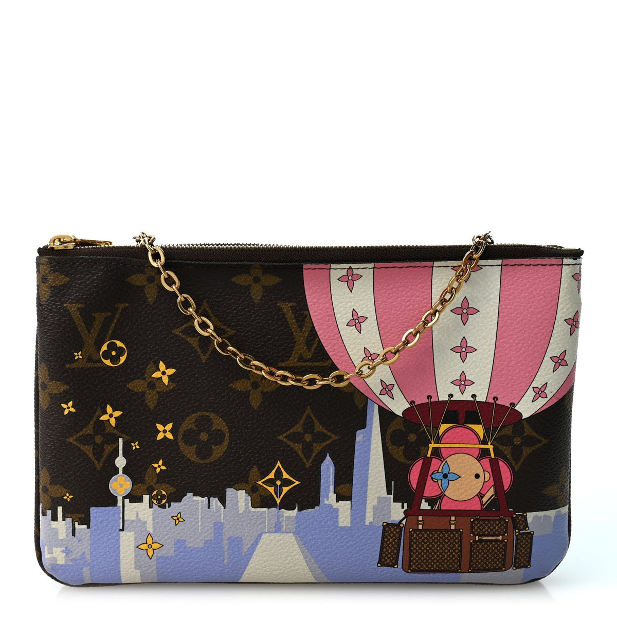 Monogram 2019 Christmas Animation Double Zip Pochette