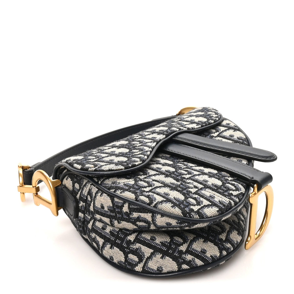 Oblique Mini Saddle Bag Blue