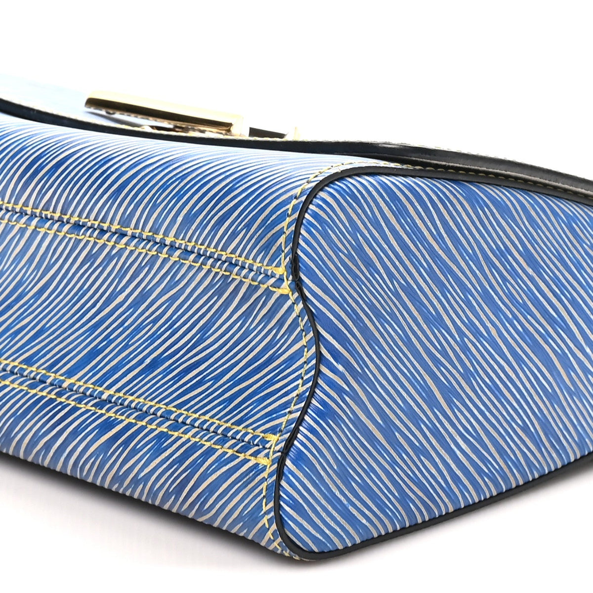 Epi Twist Shoulder Bag MM Denim Light