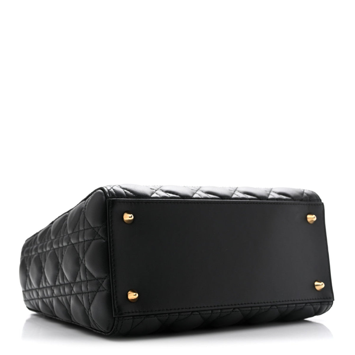 Lambskin Cannage Medium Lady Dior Black