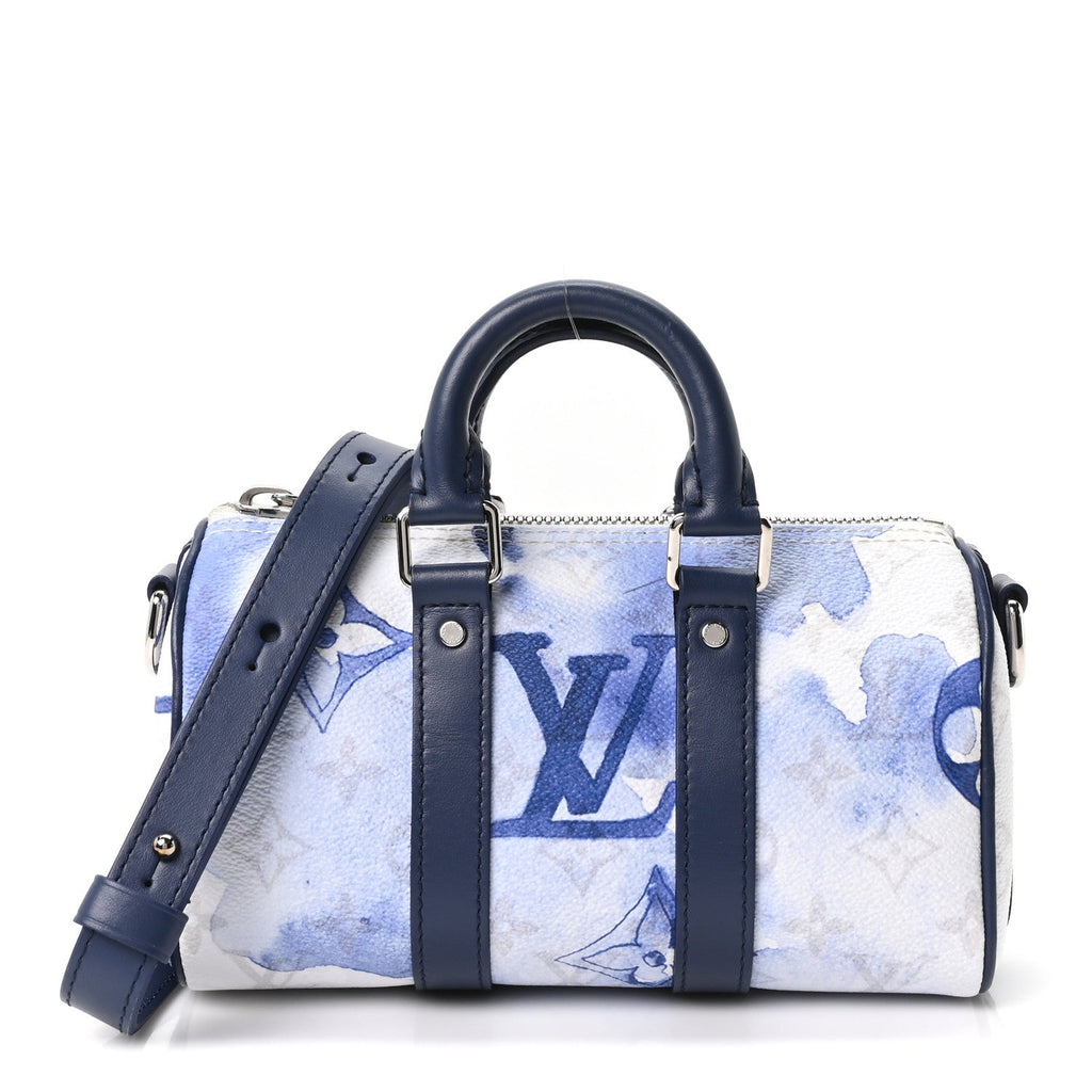 Monogram Watercolor Keepall XS Blue