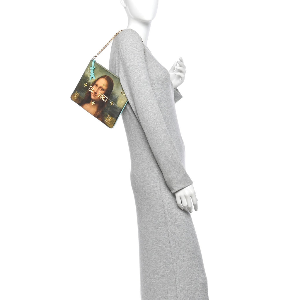 Masters Da Vinci Pochette Clutch Vert D'eau