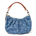 Monogram Denim Pochette Valley Blue