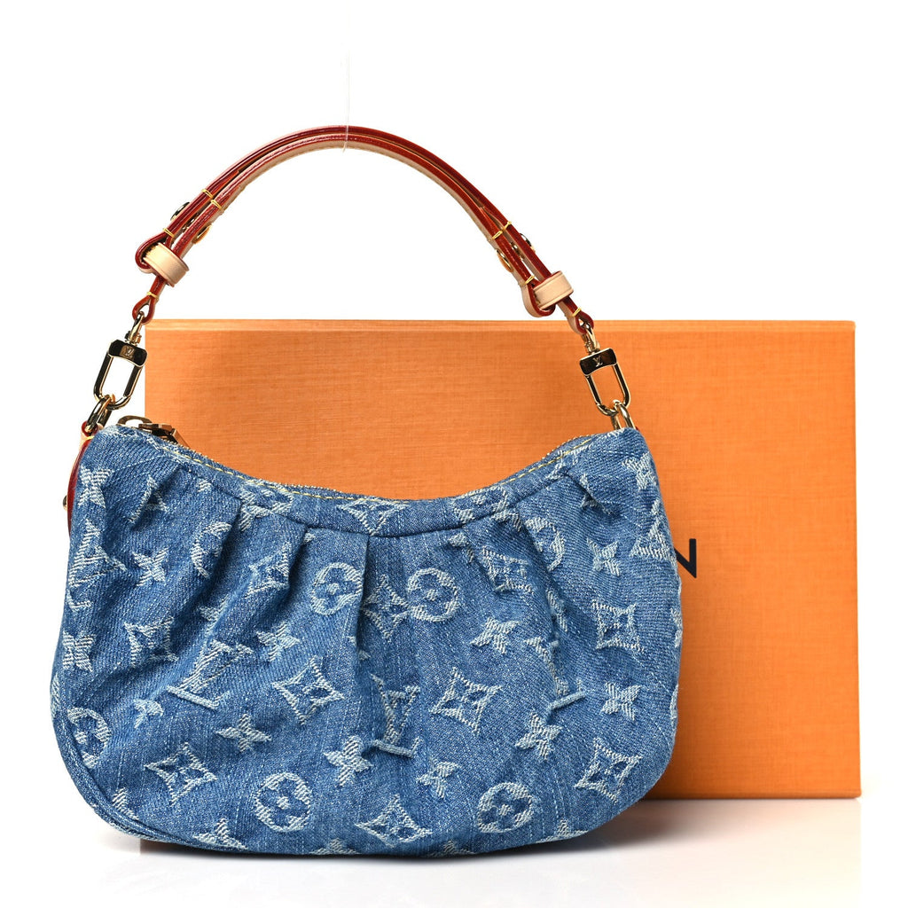 Monogram Denim Pochette Valley Blue