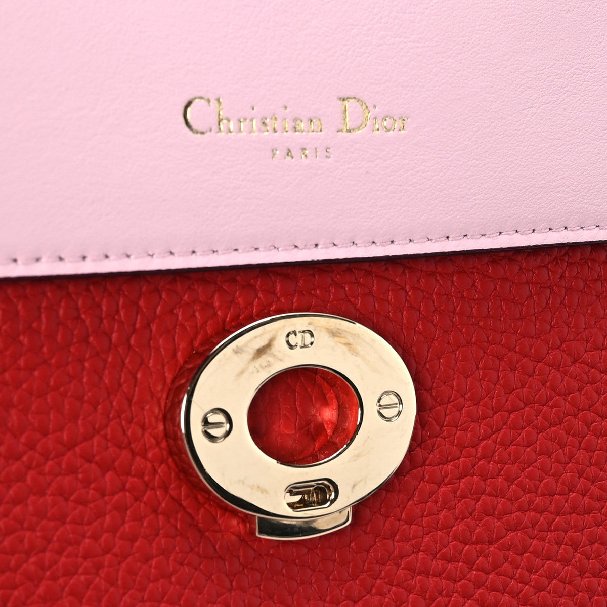 Bullcalf Medium Be Dior Flap Red Pink