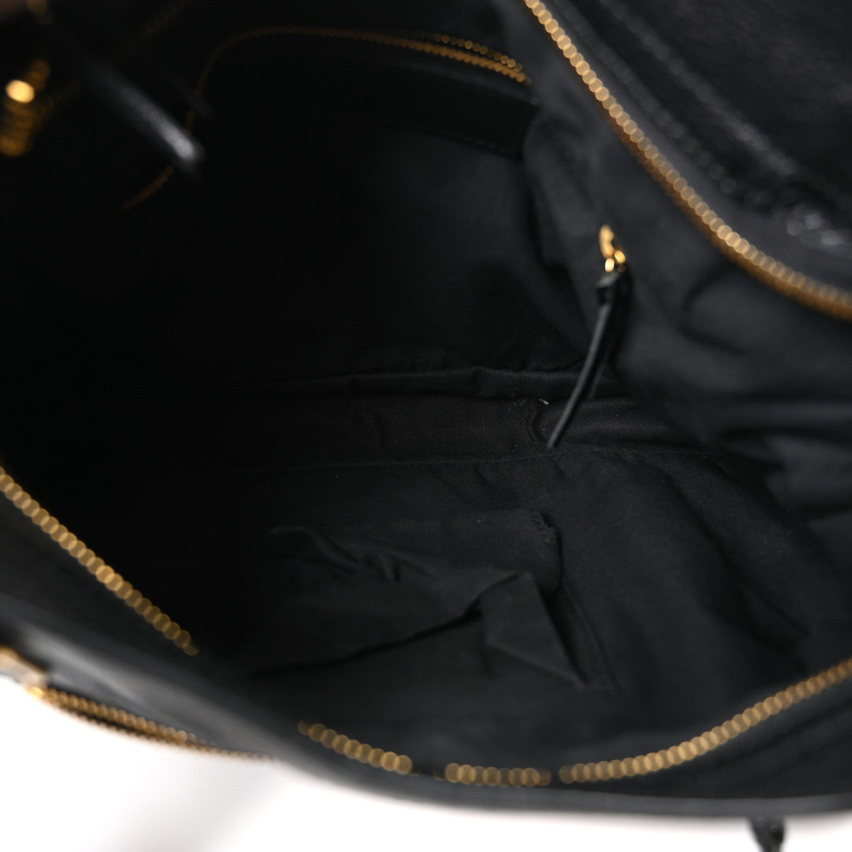 Chevre Gold Metallic Edge Hardware Town Black