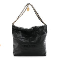 Shiny Caviar Quilted Monochrome Small Chanel 22  Black