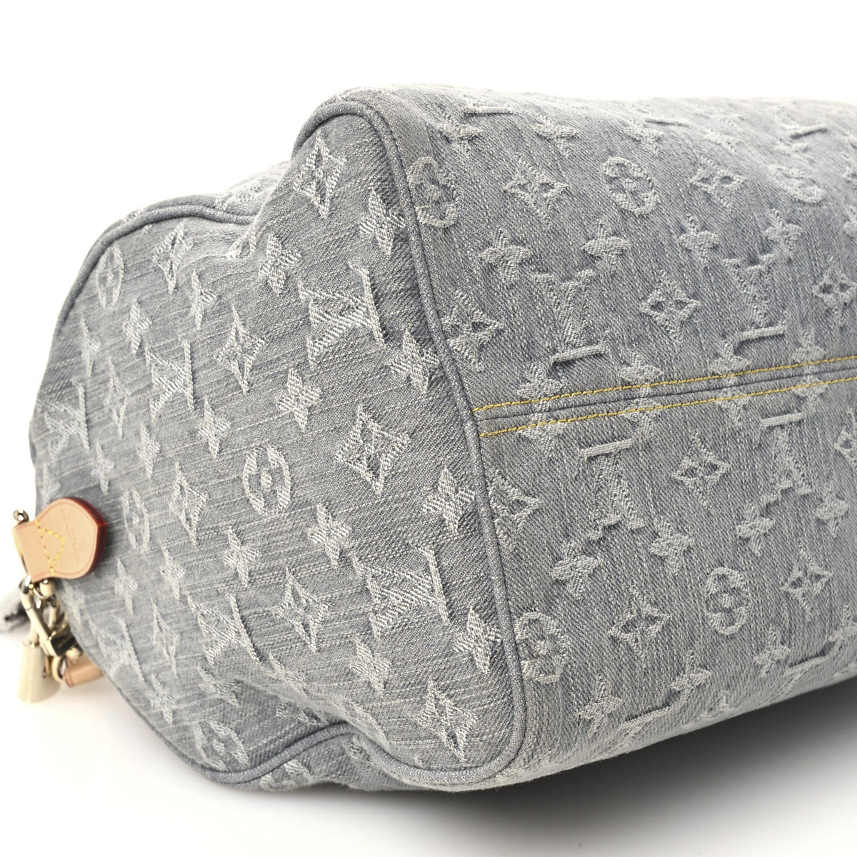 Monogram Denim Speedy Soft 30 Washed Gray