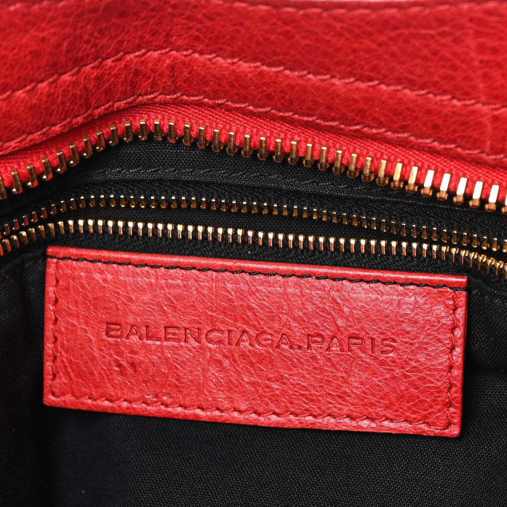 Agneau Giant 21 Gold Hardware City Rouge Coquelicot