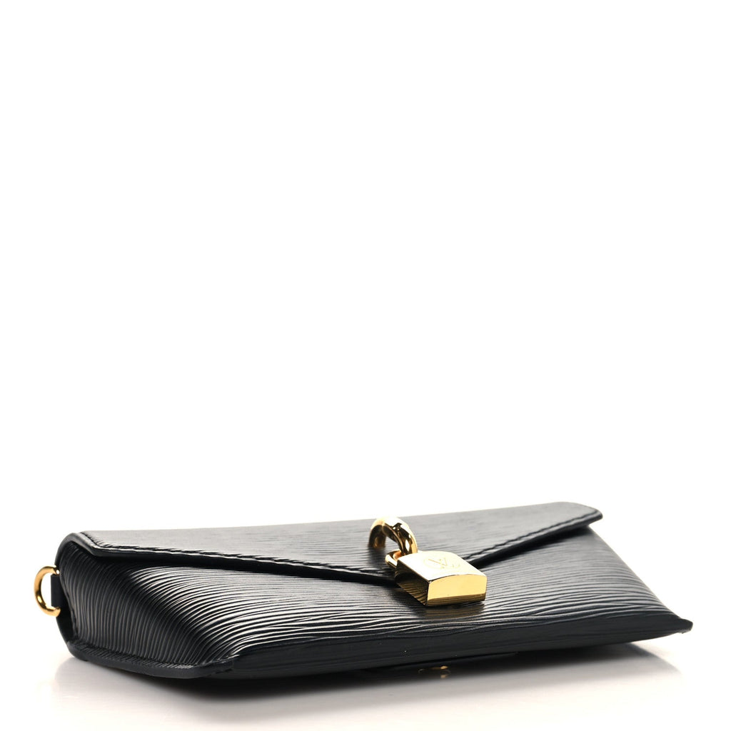 Epi Padlock On Strap Black